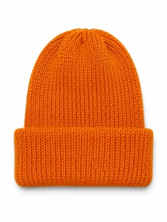 Oboustranná pletená čepice "oranžová"